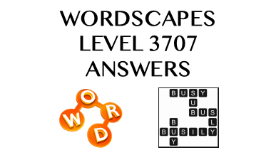 Wordscapes Level 3707 Answers