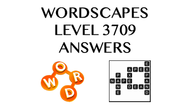 Wordscapes Level 3709 Answers