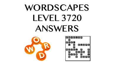 Wordscapes Level 3720 Answers