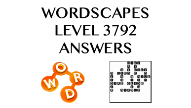 Wordscapes Level 3792 Answers