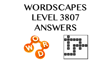 Wordscapes Level 3807 Answers