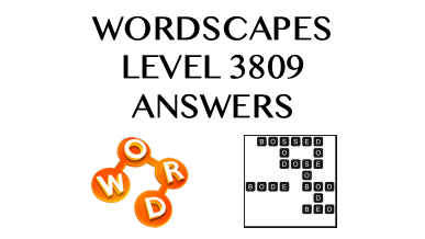 Wordscapes Level 3809 Answers