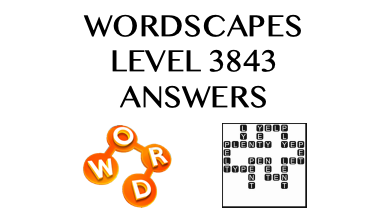 Wordscapes Level 3843 Answers