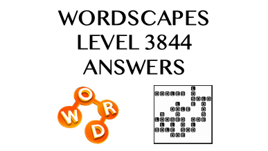 Wordscapes Level 3844 Answers