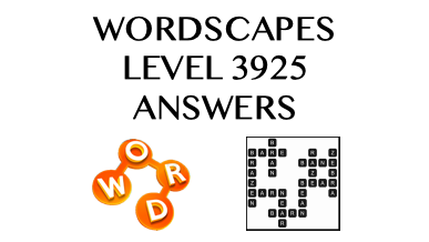 Wordscapes Level 3925 Answers