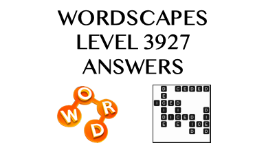 Wordscapes Level 3927 Answers