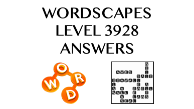 Wordscapes Level 3928 Answers