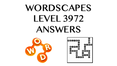 Wordscapes Level 3972 Answers