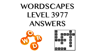 Wordscapes Level 3977 Answers