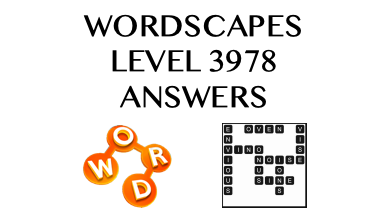 Wordscapes Level 3978 Answers