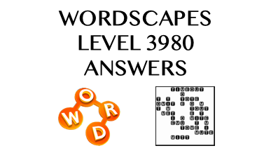 Wordscapes Level 3980 Answers