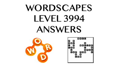 Wordscapes Level 3994 Answers