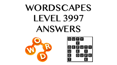 Wordscapes Level 3997 Answers
