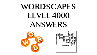 Wordscapes Level 4000 Answers