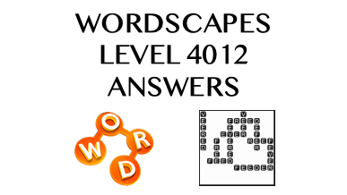 Wordscapes Level 4012 Answers