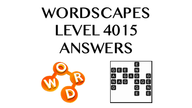Wordscapes Level 4015 Answers