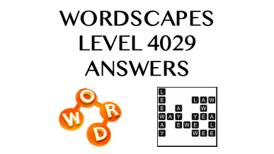 Wordscapes Level 4029 Answers