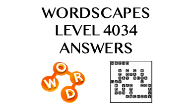 Wordscapes Level 4034 Answers