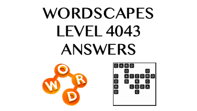 Wordscapes Level 4043 Answers
