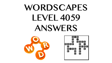 Wordscapes Level 4059 Answers