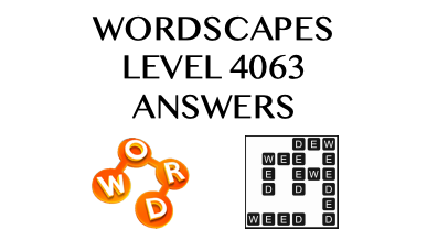 Wordscapes Level 4063 Answers