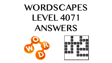 Wordscapes Level 4071 Answers