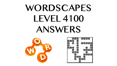 Wordscapes Level 4100 Answers