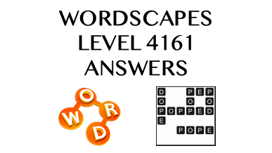 Wordscapes Level 4161 Answers