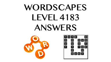 Wordscapes Level 4183 Answers