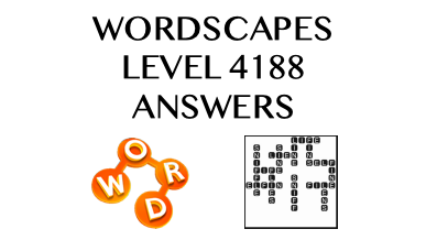Wordscapes Level 4188 Answers