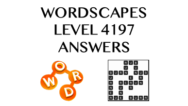Wordscapes Level 4197 Answers