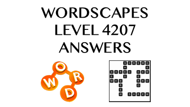 Wordscapes Level 4207 Answers