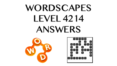 Wordscapes Level 4214 Answers