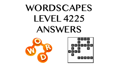 Wordscapes Level 4225 Answers