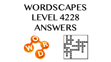 Wordscapes Level 4228 Answers