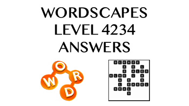 Wordscapes Level 4234 Answers
