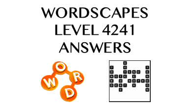Wordscapes Level 4241 Answers