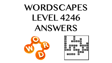 Wordscapes Level 4246 Answers