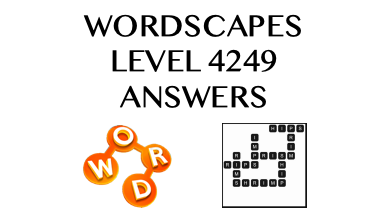 Wordscapes Level 4249 Answers