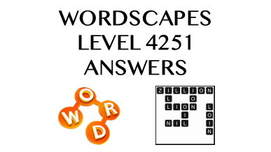 Wordscapes Level 4251 Answers