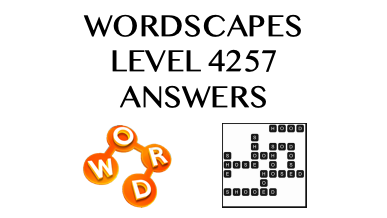 Wordscapes Level 4257 Answers