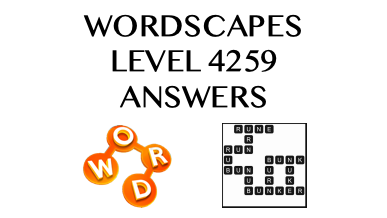 Wordscapes Level 4259 Answers