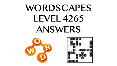 Wordscapes Level 4265 Answers