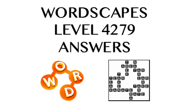 Wordscapes Level 4279 Answers