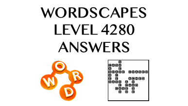 Wordscapes Level 4280 Answers