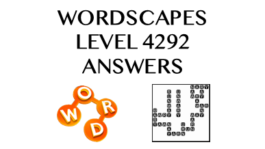 Wordscapes Level 4292 Answers