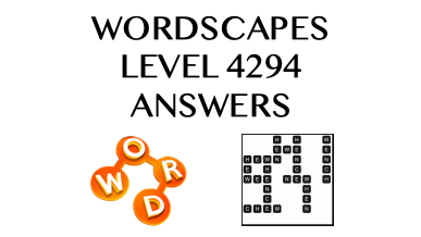 Wordscapes Level 4294 Answers