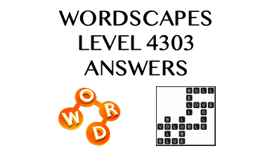 Wordscapes Level 4303 Answers