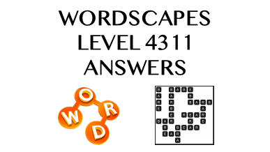 Wordscapes Level 4311 Answers
