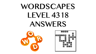 Wordscapes Level 4318 Answers